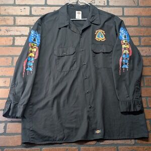 Dickies M-2XL CMA Riding for the Son Long Sleeve Button Up Motorcycle Work Shirt